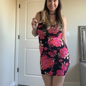 Floral mini dress NWOT